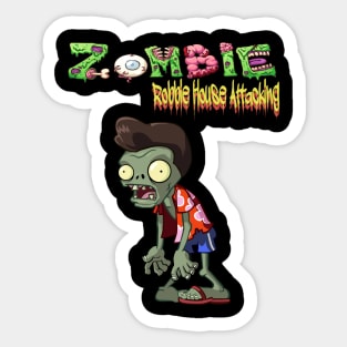 Plant Vs zombie game T shirt Sticker